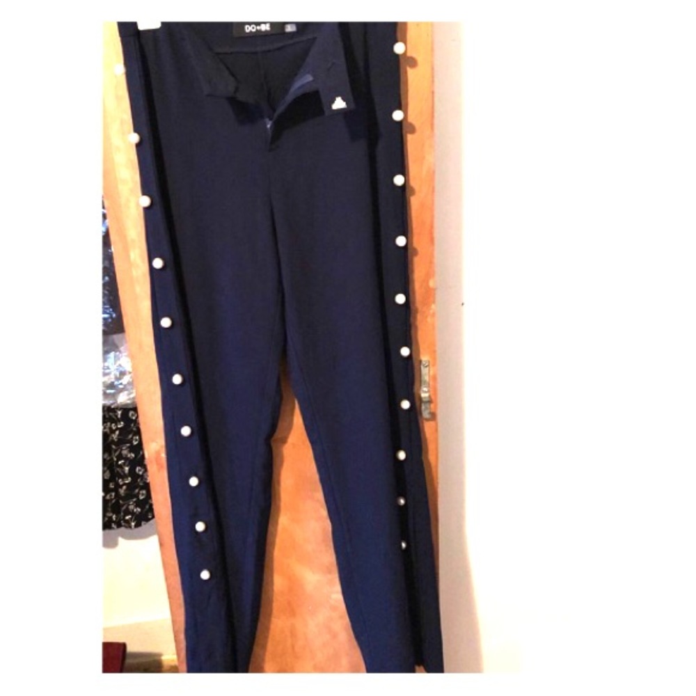 DO+BE slacks with pearl detail